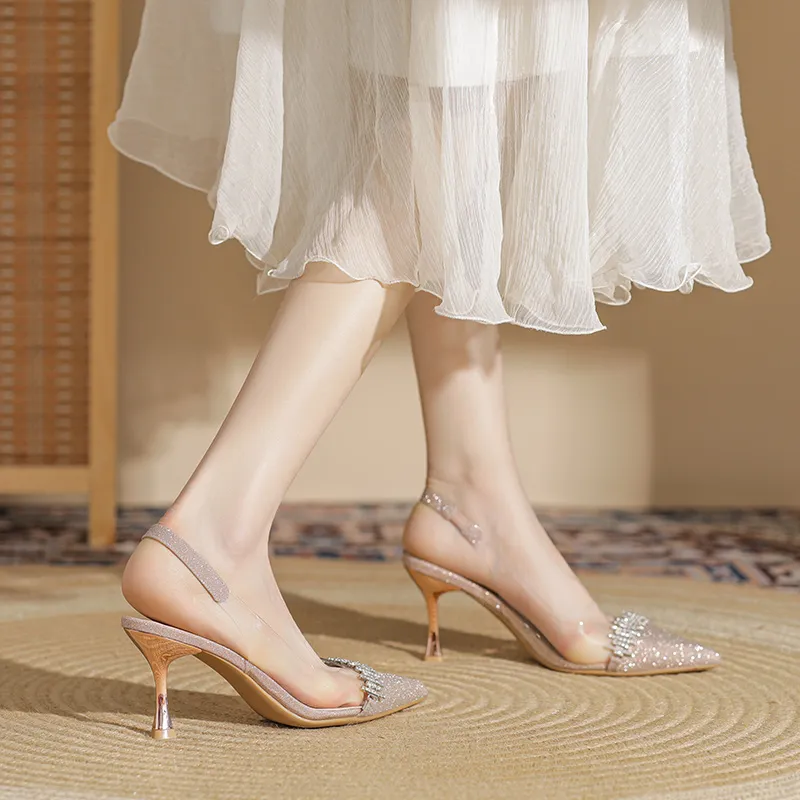 DAPHNE High Heels Women's Black/Champagne-9