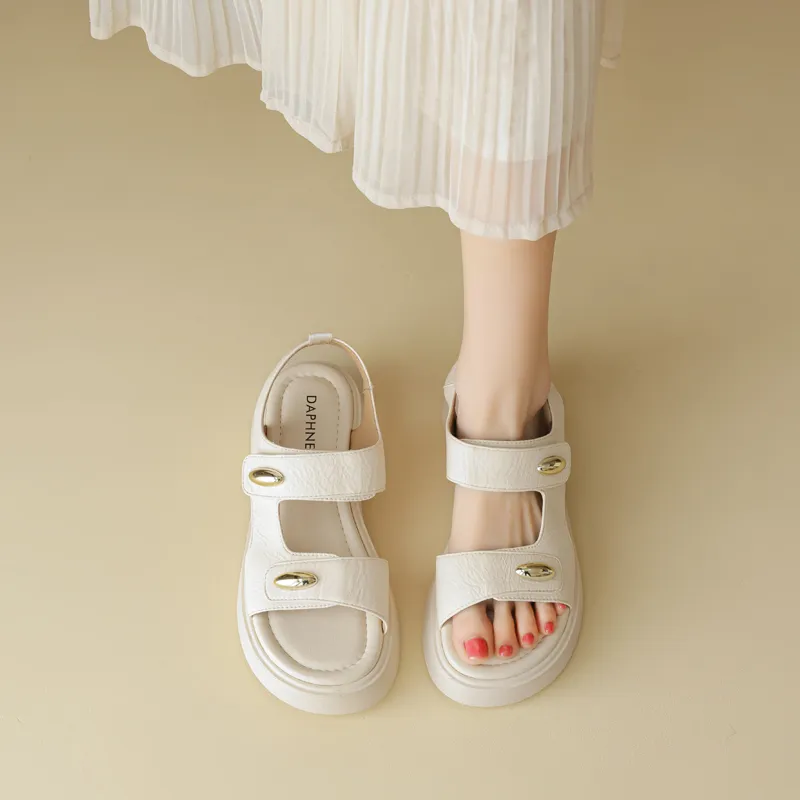 DAPHNE Beach Sandals Women's Ecru/Apricot-1
