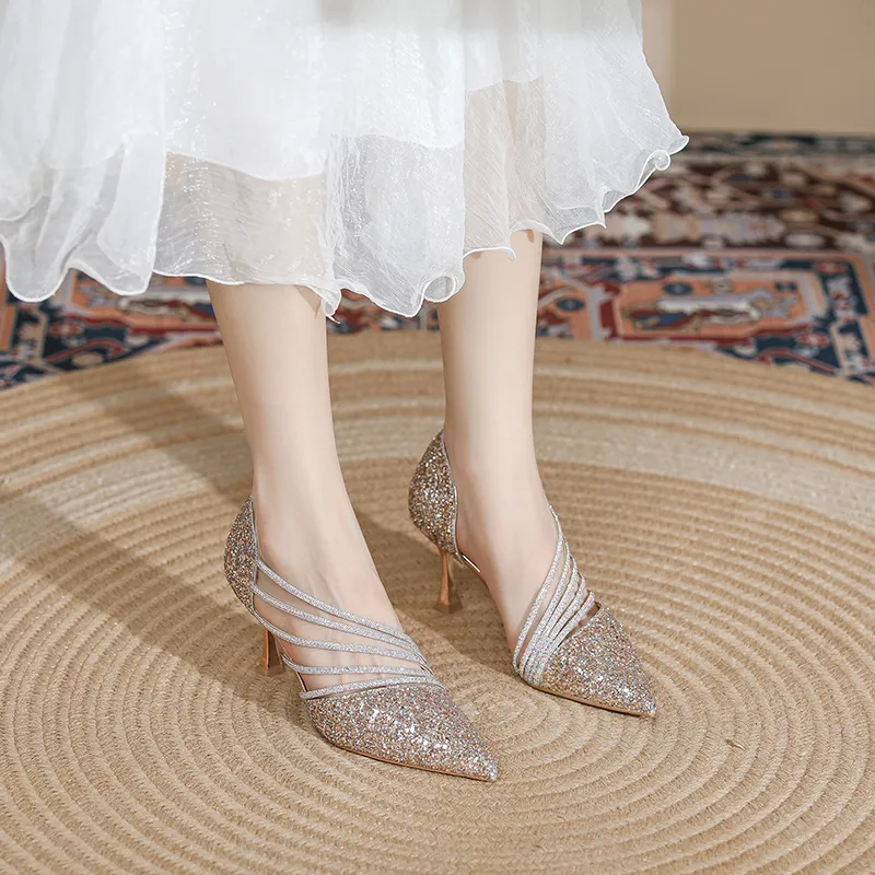 DAPHNE Slim Heel High Heels Women's-4