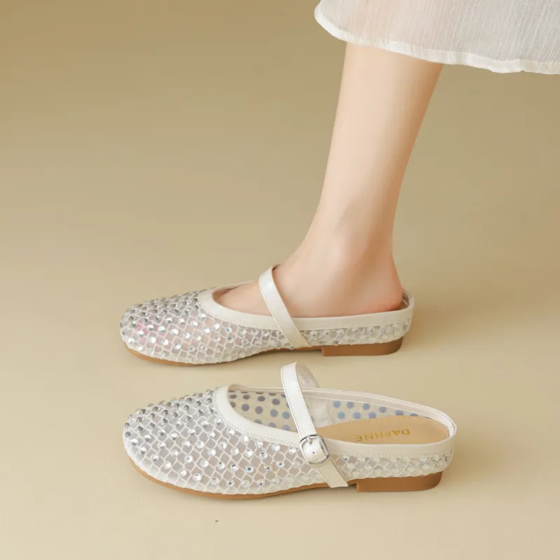 DAPHNE Slip Resistant Closed Toe Slippers Women's-15