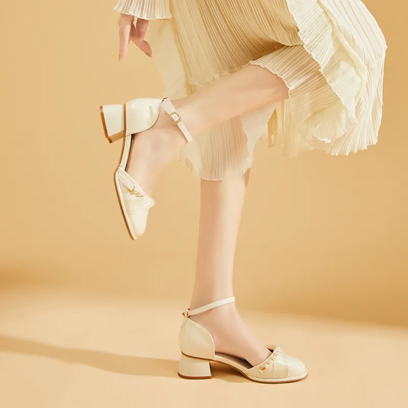 DAPHNE Chunky Heel High Heels Women's-10