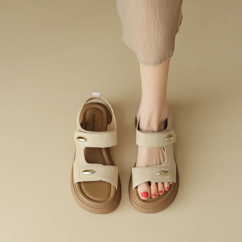 DAPHNE Beach Sandals Women's Ecru/Apricot-10