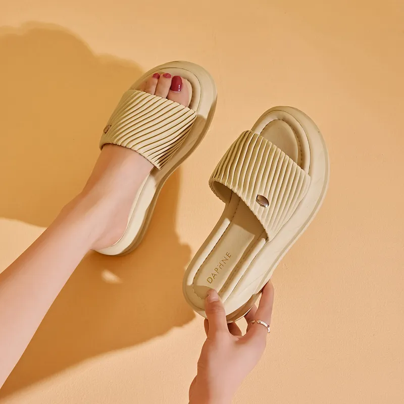 DAPHNE PU Polyurethane Slip Resistant Slide Slippers Women's-13