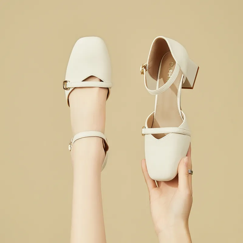 DAPHNE Chunky Heel High Heels Women's-1