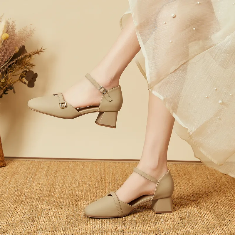 DAPHNE Chunky Heel High Heels Women's-9