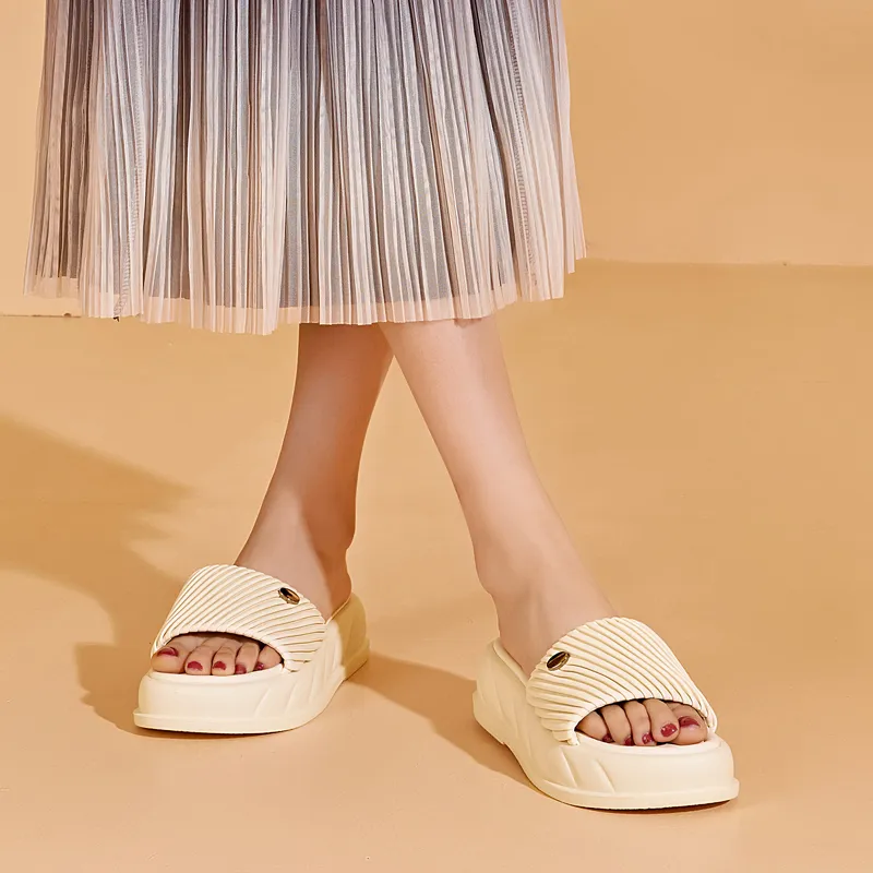 DAPHNE PU Polyurethane Slip Resistant Slide Slippers Women's-6
