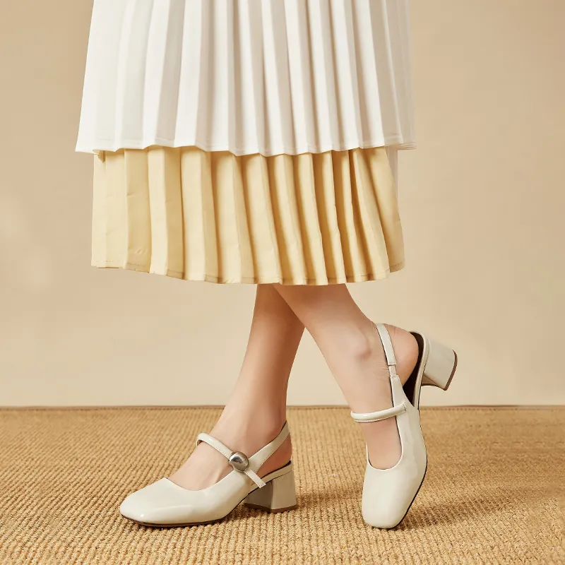 DAPHNE Chunky Heel High Heels Women's-7