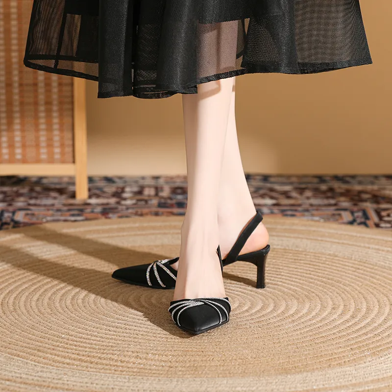 DAPHNE Chunky Heel High Heels 6CM Women's-5