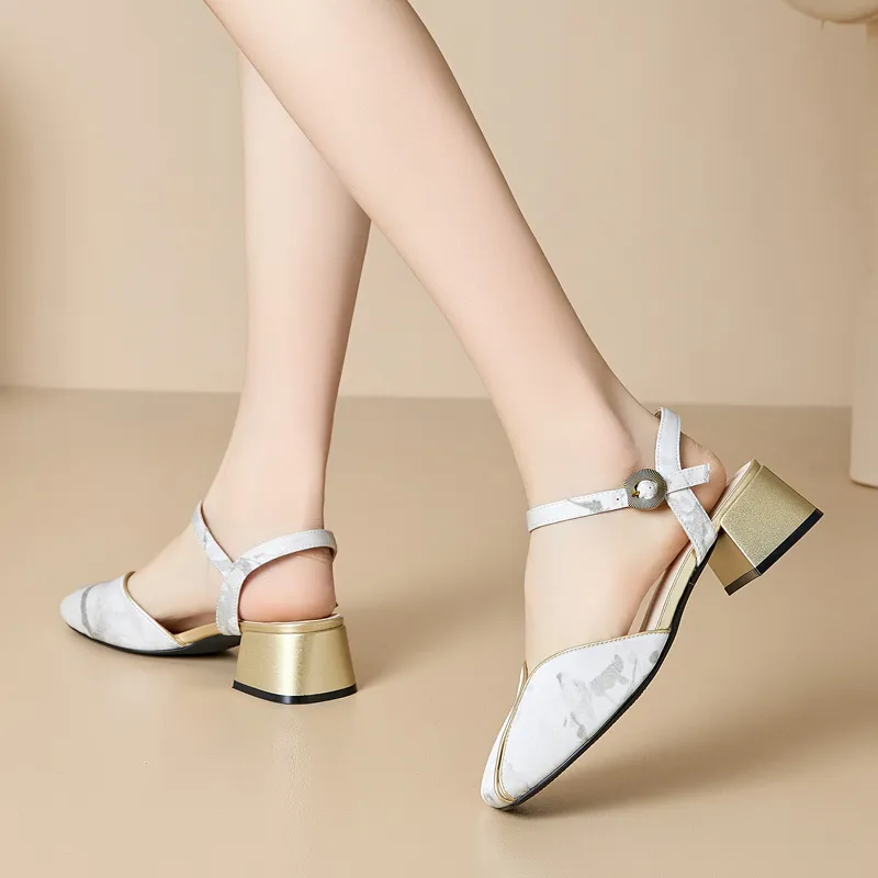 DAPHNE Chunky Heel High Heels Women's-1