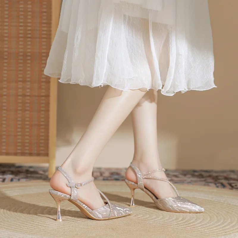 DAPHNE Slim Heel High Heels 7.5CM Women's-8