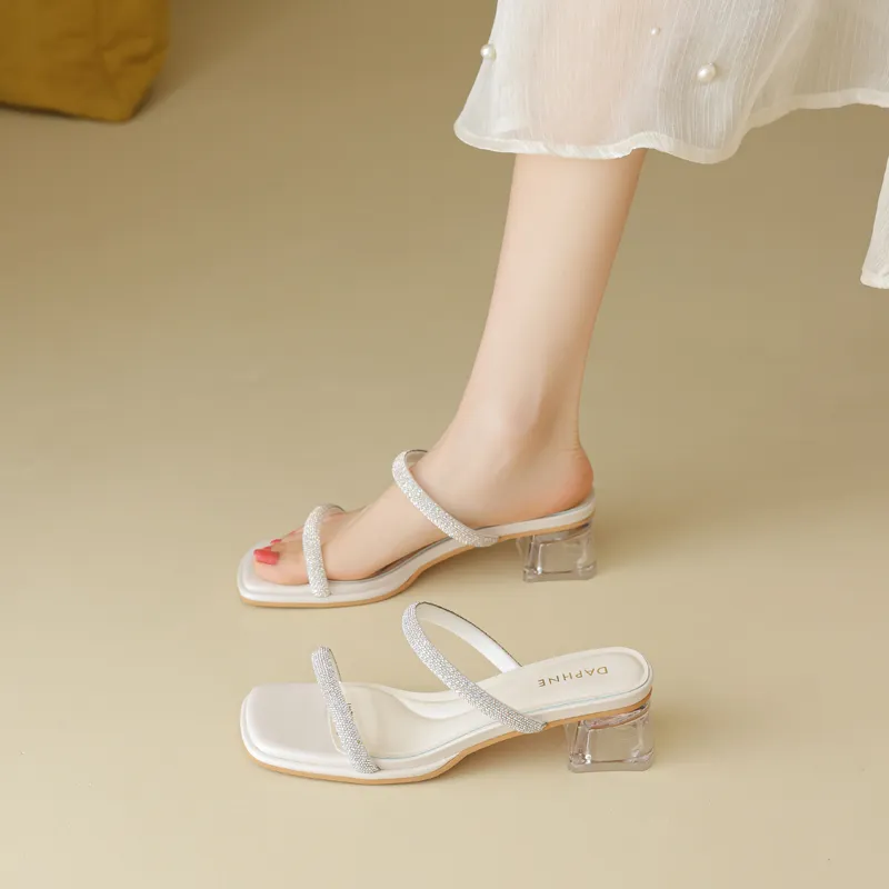 DAPHNE Rubber Sole Slip Resistant Slide Slippers Women's-9
