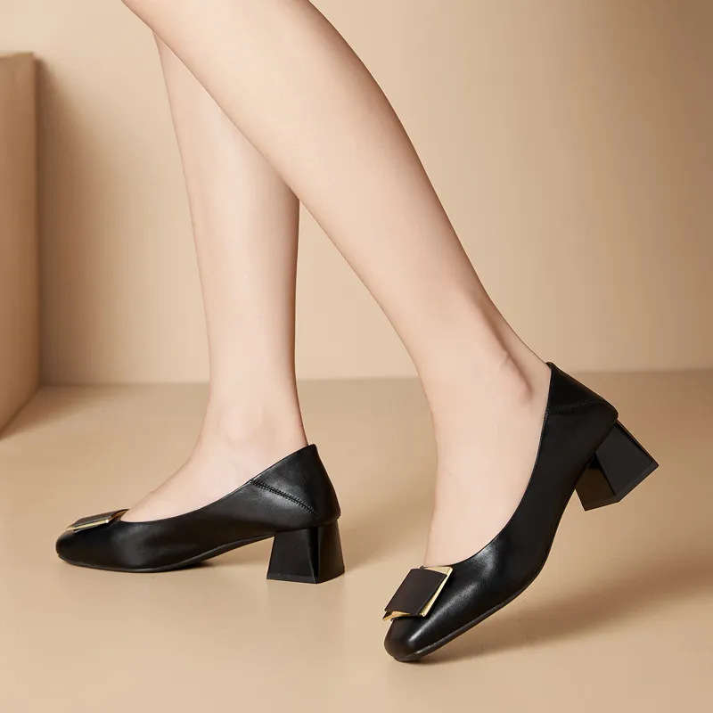 DAPHNE Chunky Heel High Heels Women's-1