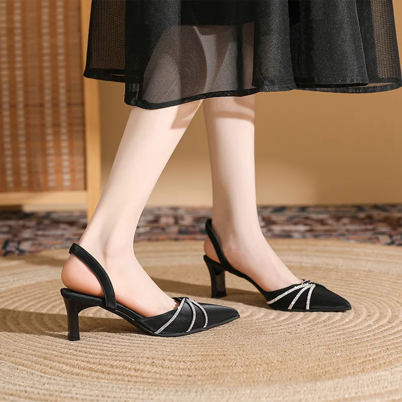 DAPHNE Chunky Heel High Heels 6CM Women's-1