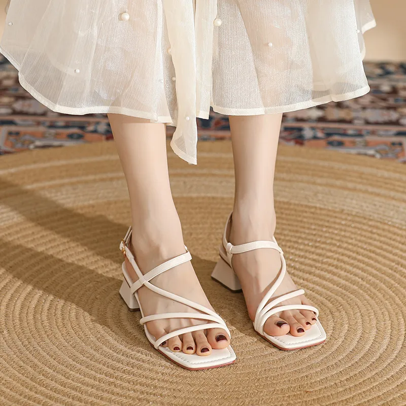 DAPHNE One Strap Sandals 4CM Women's-6