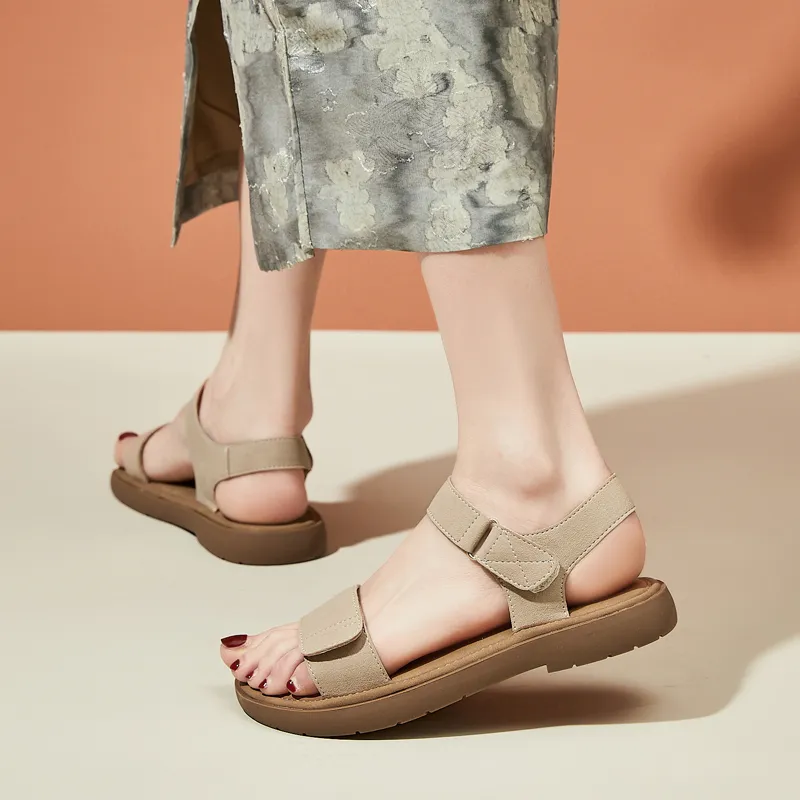 DAPHNE Beach Sandals Women's Khaki/Apricot-1