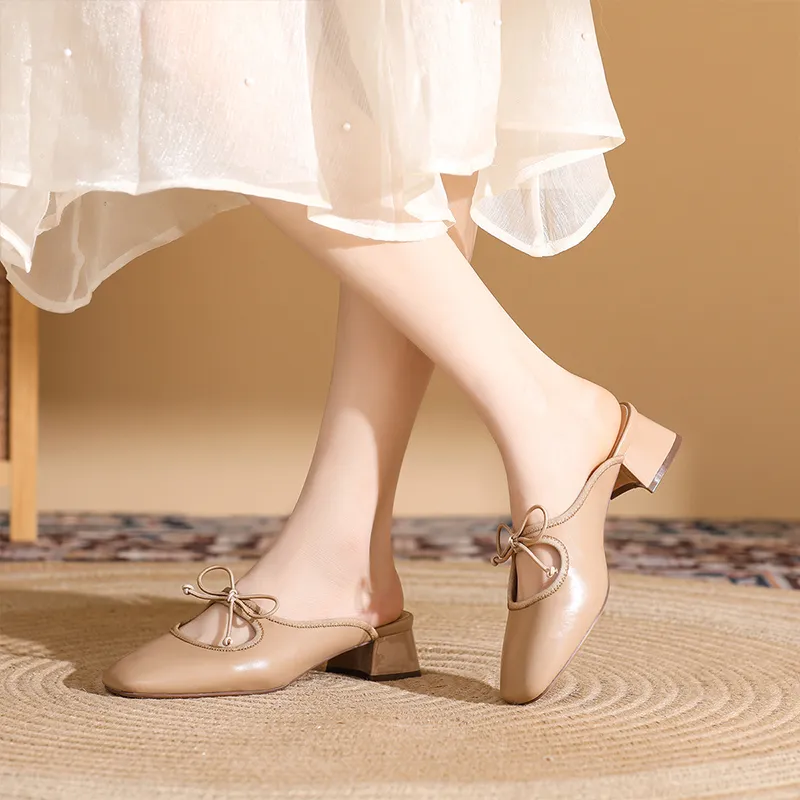 DAPHNE Rubber Sole Slip Resistant Closed Toe Slippers Women's-4