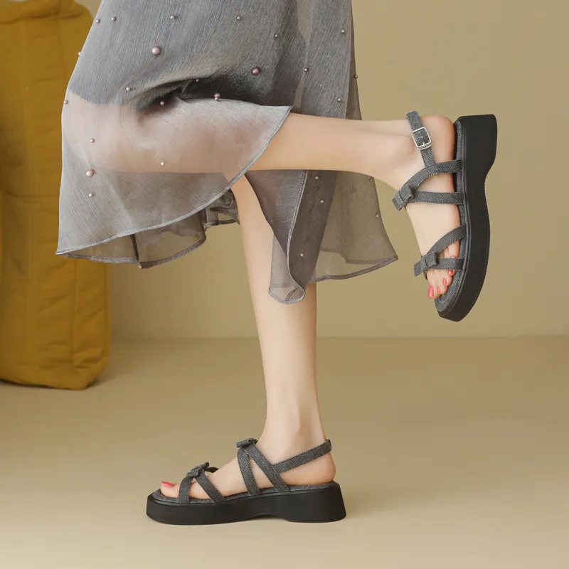 DAPHNE One Strap Sandals 3.8CM Women's-8