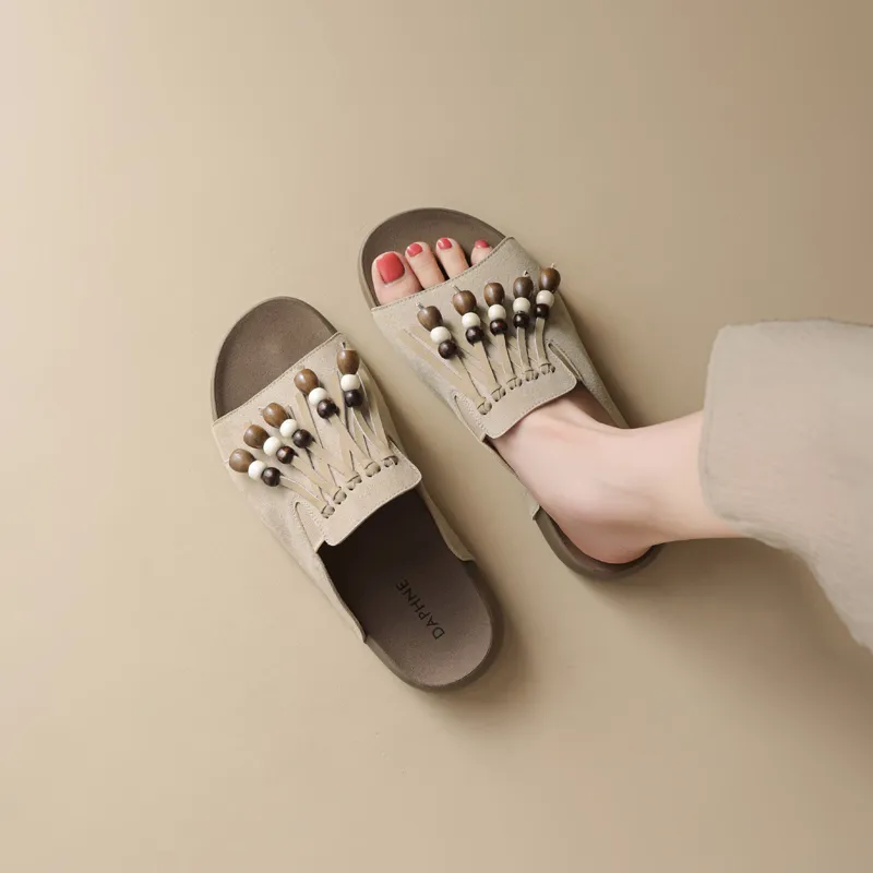 DAPHNE Rubber Sole Slip Resistant Slide Slippers Women's-2