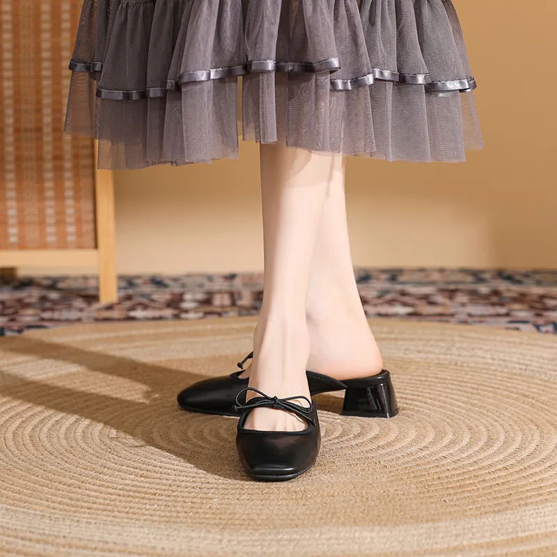 DAPHNE Rubber Sole Slip Resistant Closed Toe Slippers Women's-11