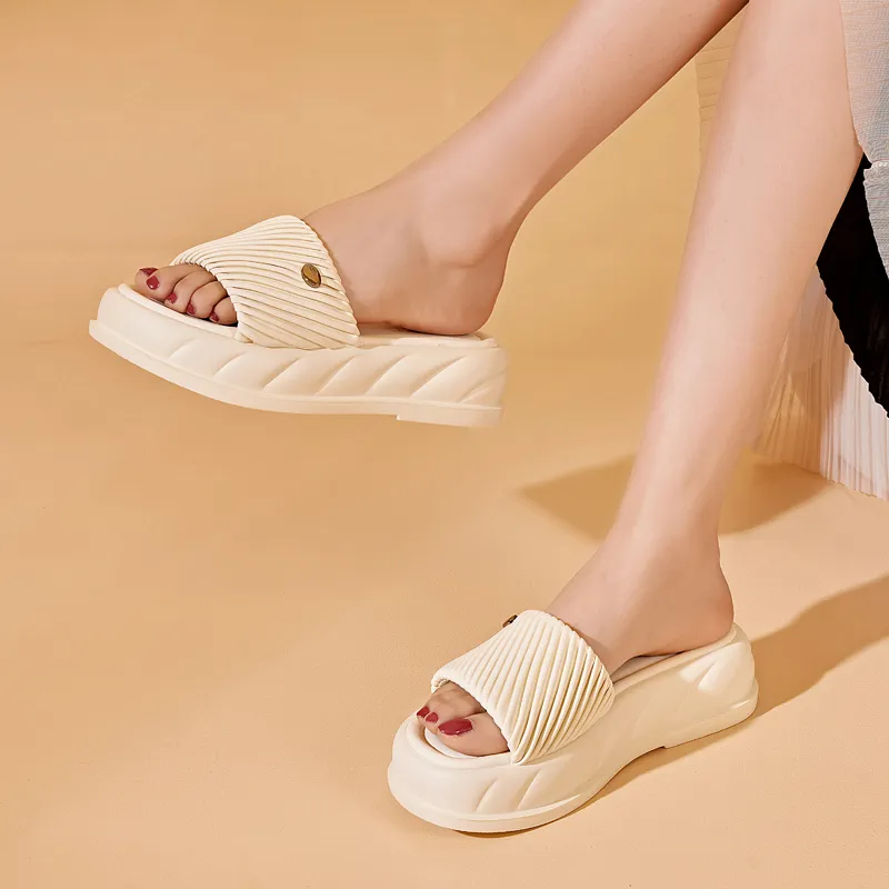 DAPHNE PU Polyurethane Slip Resistant Slide Slippers Women's-1