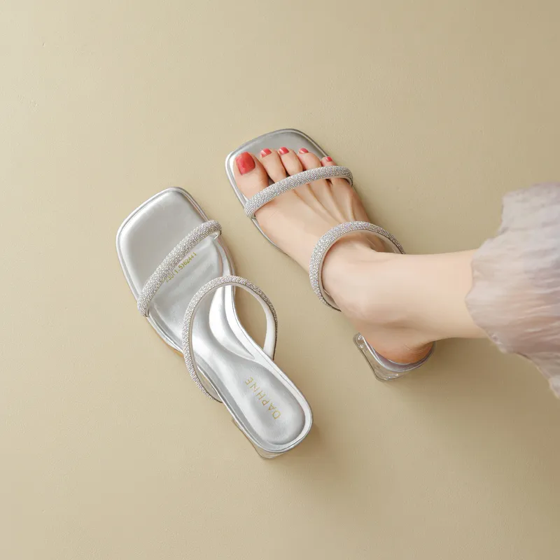 DAPHNE Rubber Sole Slip Resistant Slide Slippers Women's-4