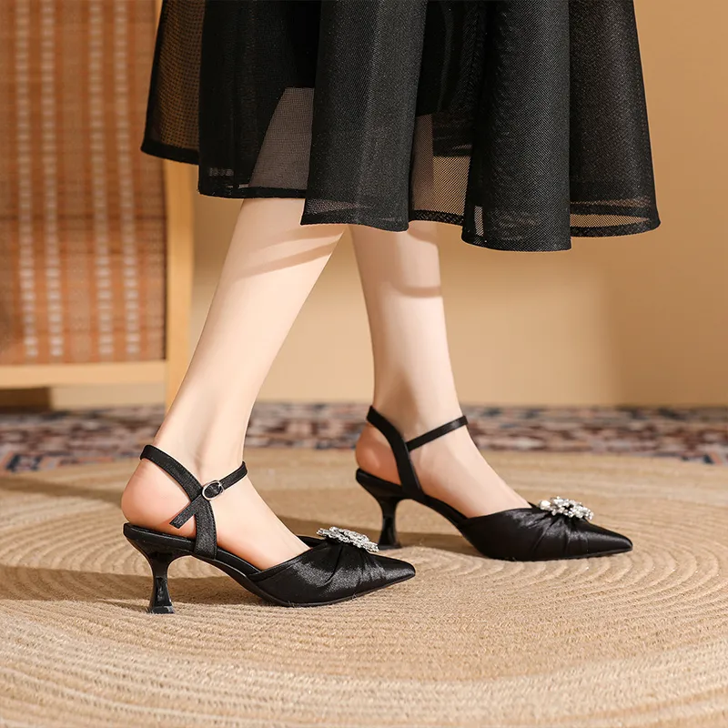 DAPHNE High Heels Women's Black/Champagne-1
