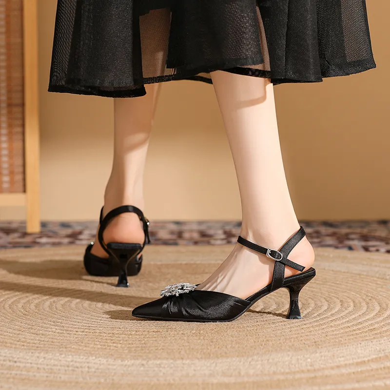 DAPHNE High Heels Women's Black/Champagne-2