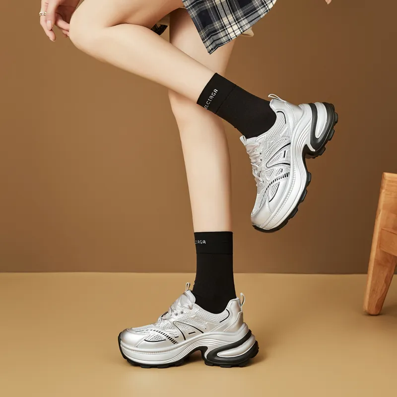 DAPHNE Low Top Chunky Sneakers Women's-8
