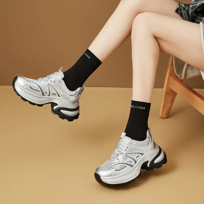 DAPHNE Low Top Chunky Sneakers Women's-11