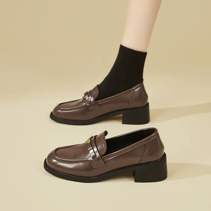 DAPHNE Loafers Women's Black/Brown-11