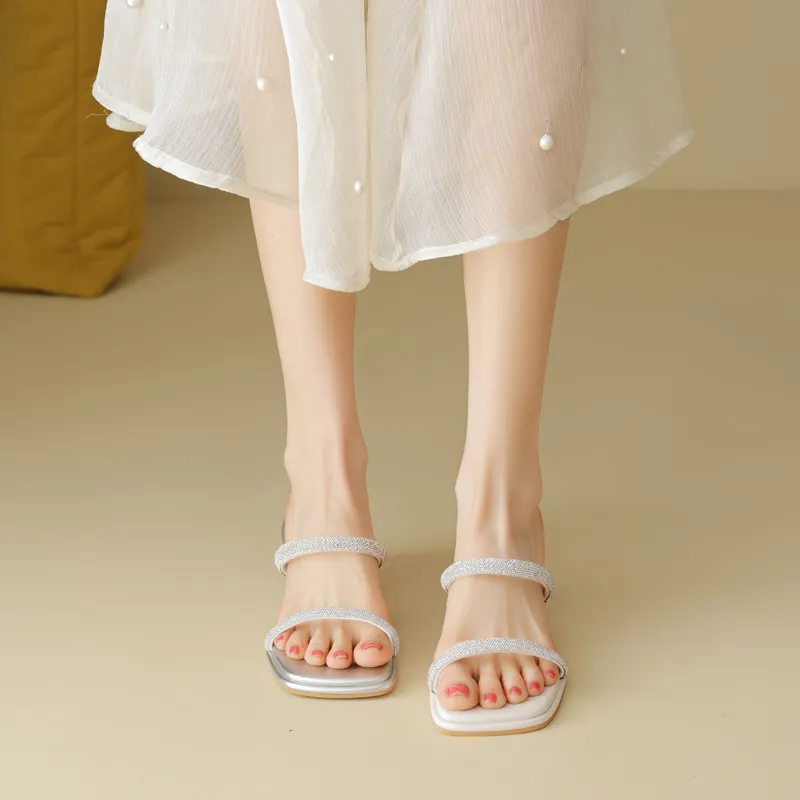 DAPHNE Rubber Sole Slip Resistant Slide Slippers Women's-7
