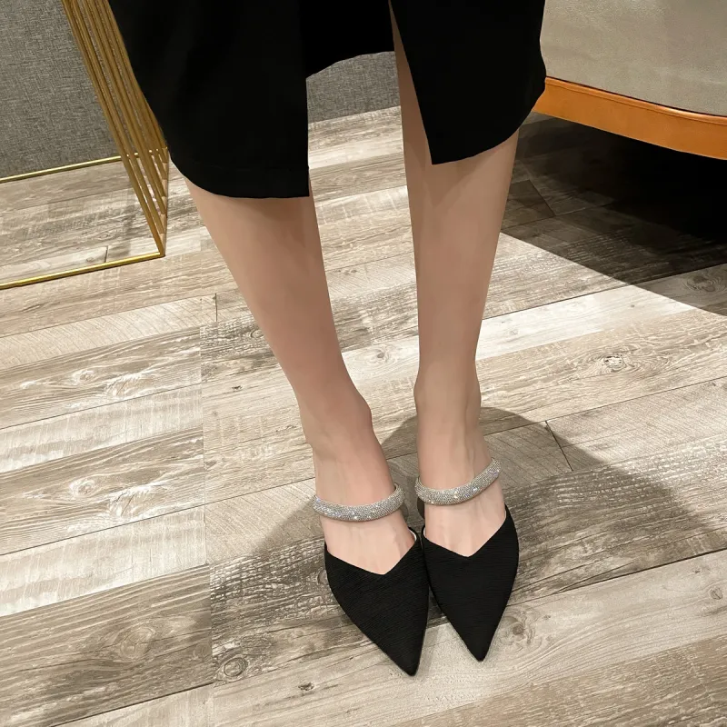DAPHNE Rubber Sole Closed Toe Slippers Women's-3