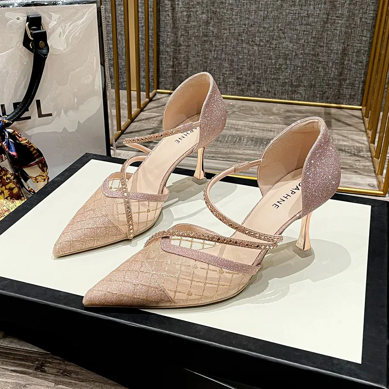 DAPHNE Slim Heel High Heels 7.5CM Women's-7