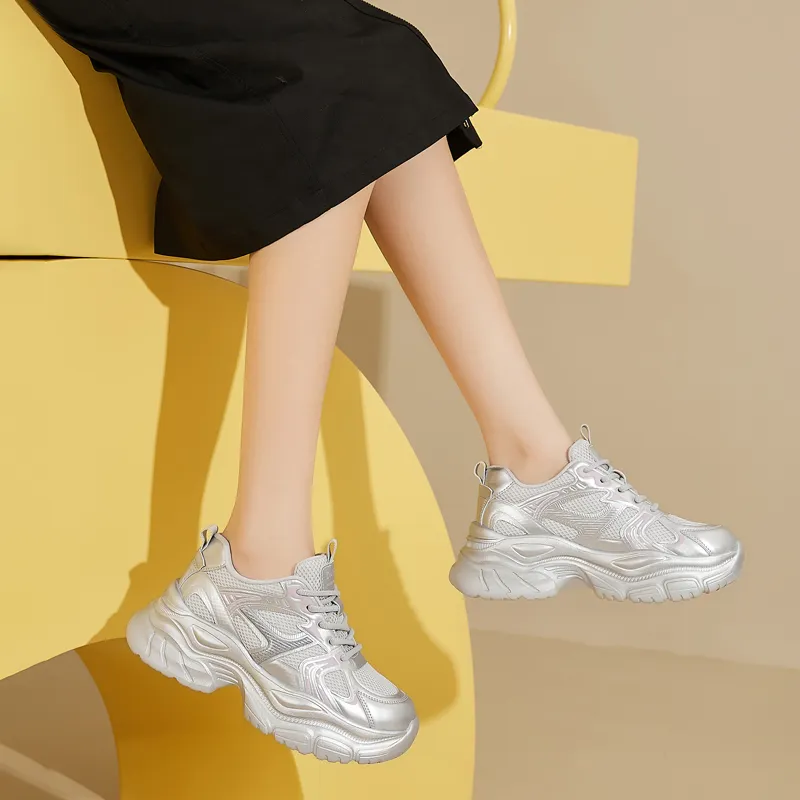 DAPHNE Low Top Chunky Sneakers Women's-4