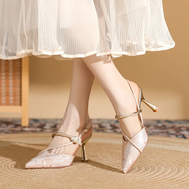 DAPHNE Slim Heel High Heels 7.5CM Women's-13