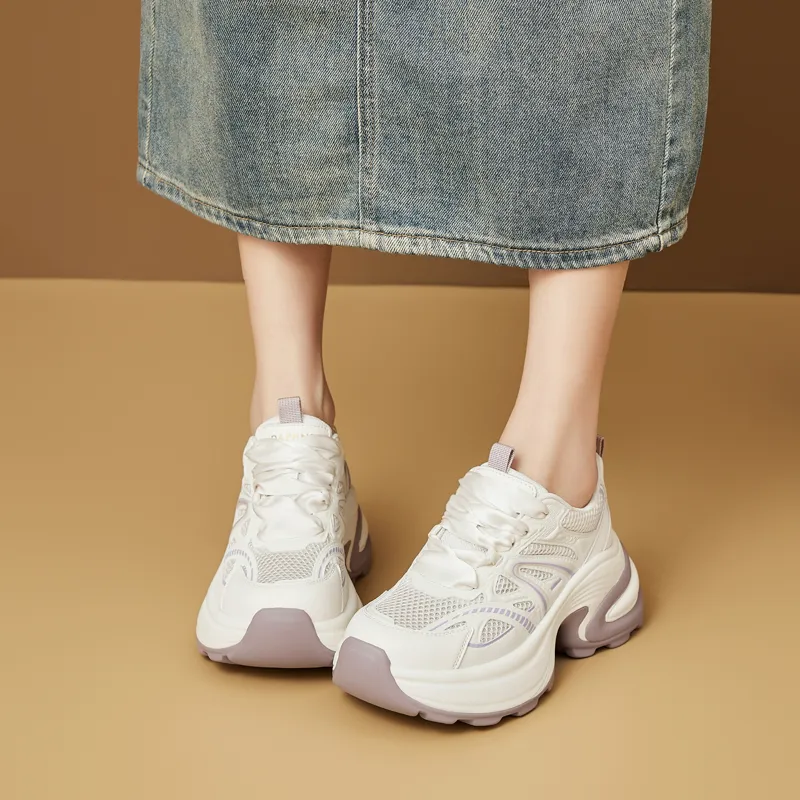 DAPHNE Low Top Chunky Sneakers Women's-4