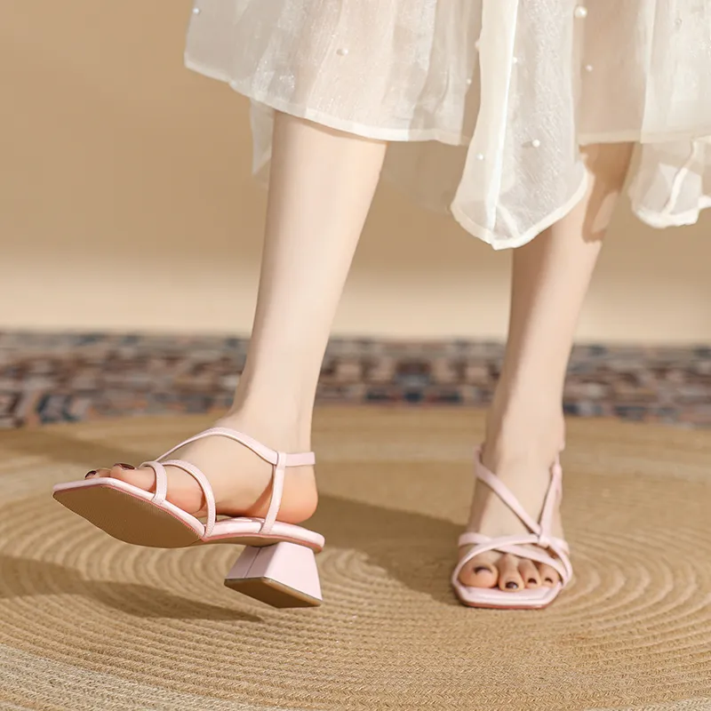 DAPHNE One Strap Sandals 4CM Women's-3