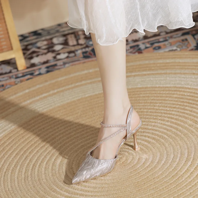 DAPHNE Slim Heel High Heels 7.5CM Women's-10