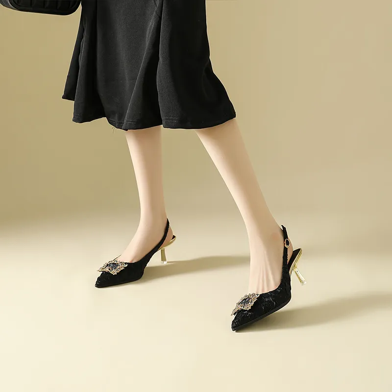 DAPHNE Slim Heel High Heels 6CM Women's-9