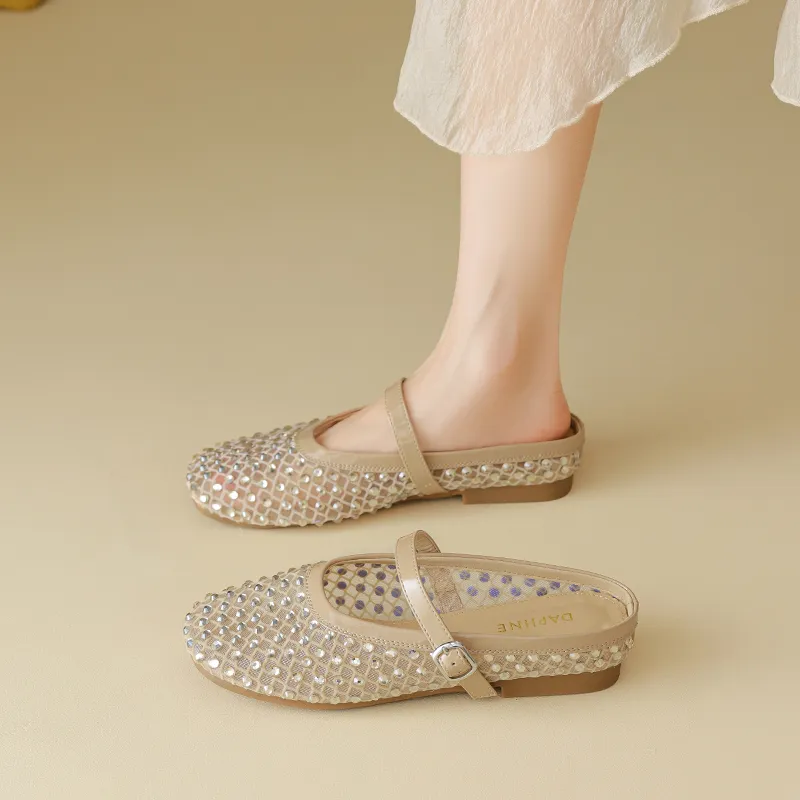 DAPHNE Slip Resistant Closed Toe Slippers Women's-9