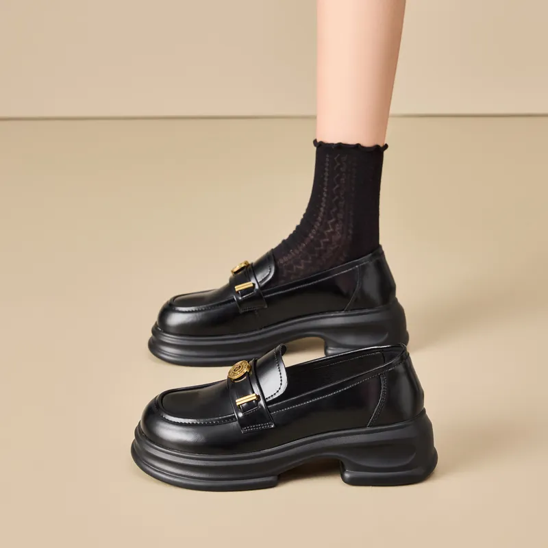 DAPHNE Loafers Women's Black/Ecru-3