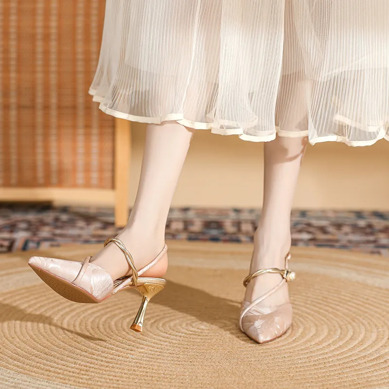 DAPHNE Slim Heel High Heels 7.5CM Women's-15