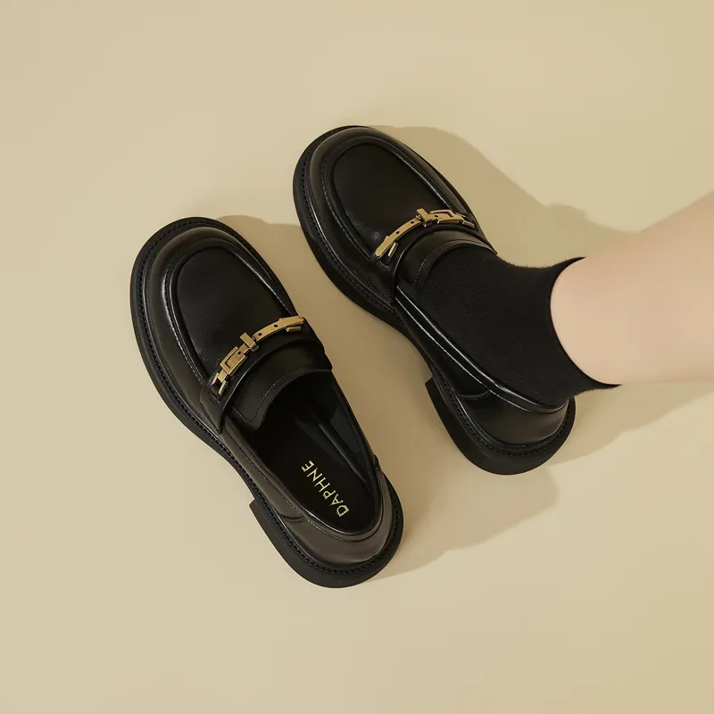 DAPHNE Loafers Women's Black/Brown-1
