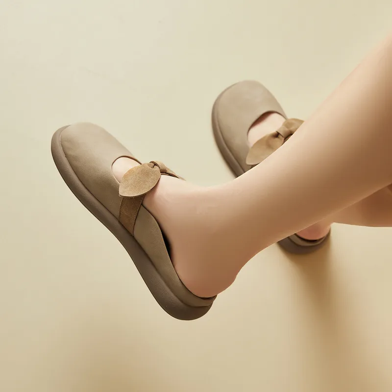 DAPHNE Rubber Sole Slip Resistant Closed Toe Slippers Women's-4