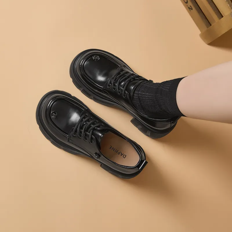 DAPHNE Casual Single Shoes Women's Black-5