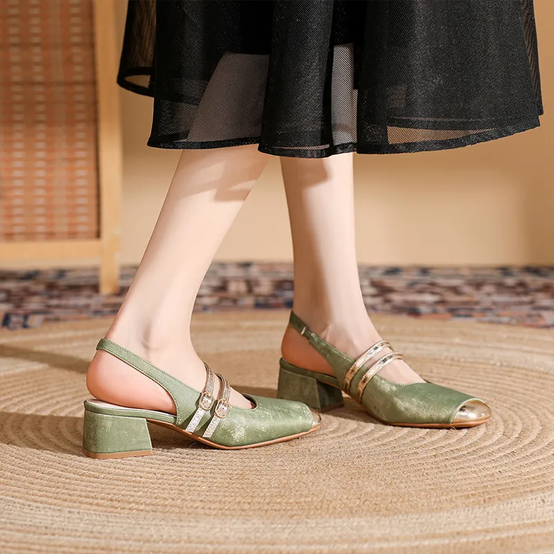 DAPHNE Chunky Heel High Heels Women's-1