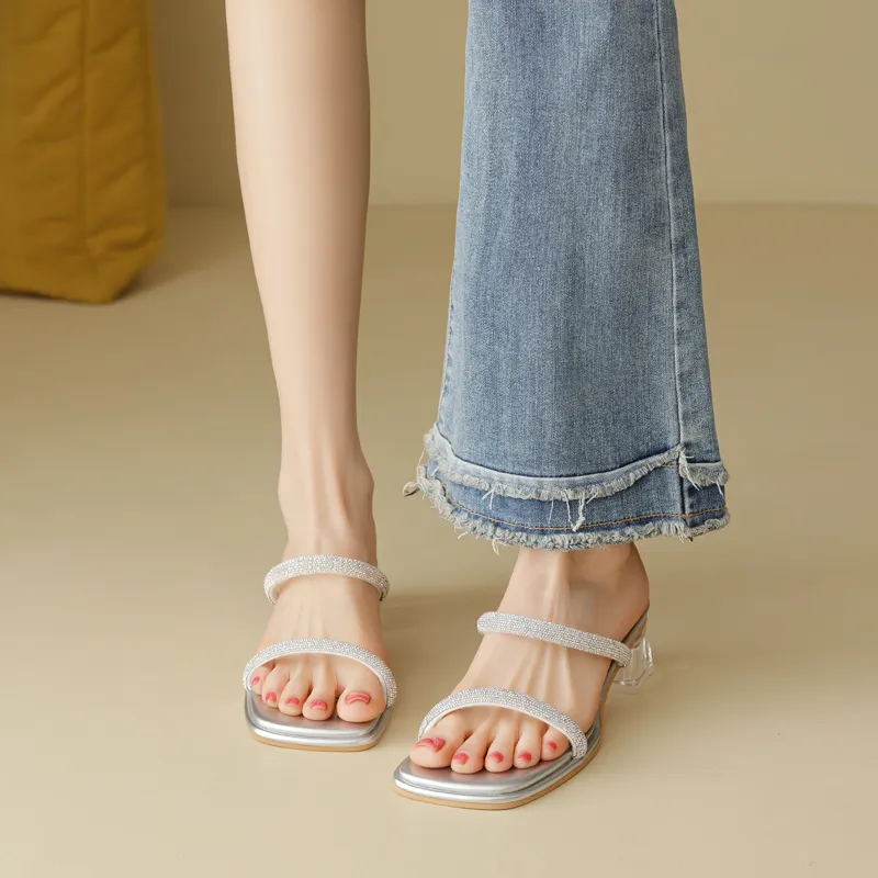 DAPHNE Rubber Sole Slip Resistant Slide Slippers Women's-5