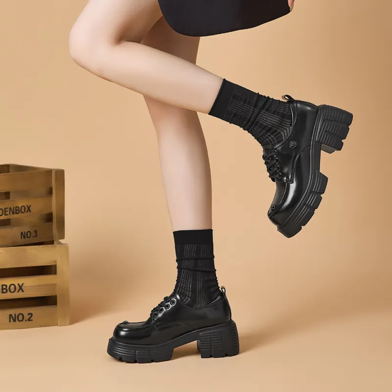 DAPHNE Casual Single Shoes Women's Black-1