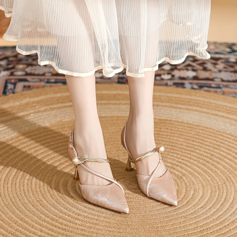 DAPHNE Slim Heel High Heels 7.5CM Women's-16