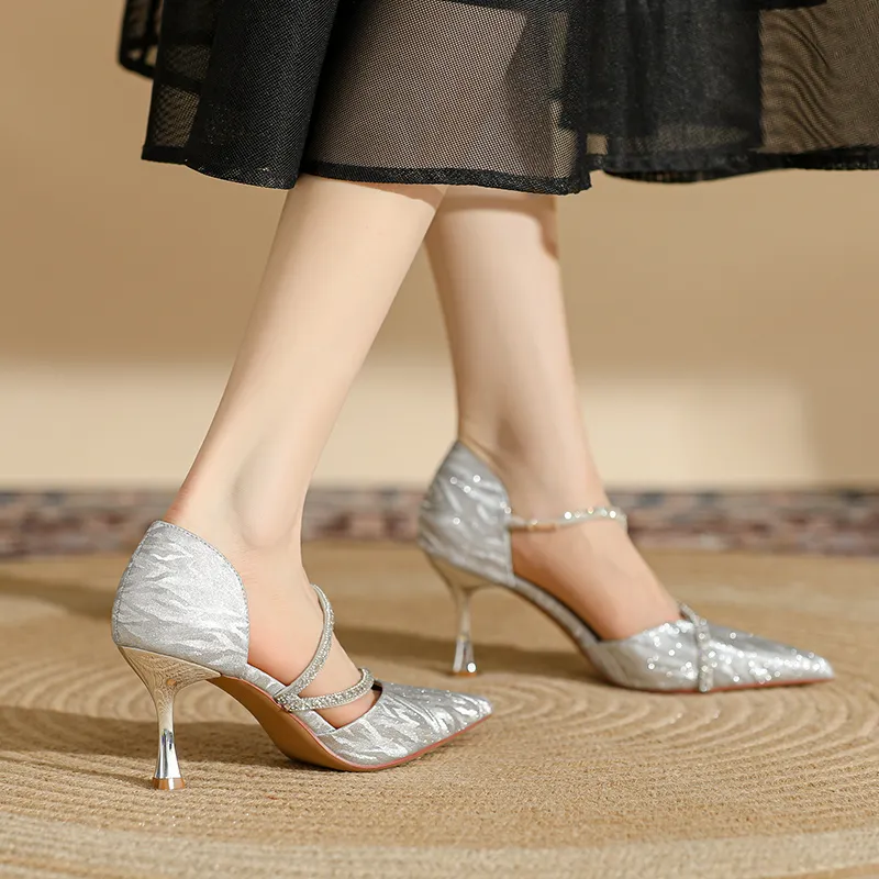 DAPHNE Slim Heel High Heels 7.5CM Women's-6